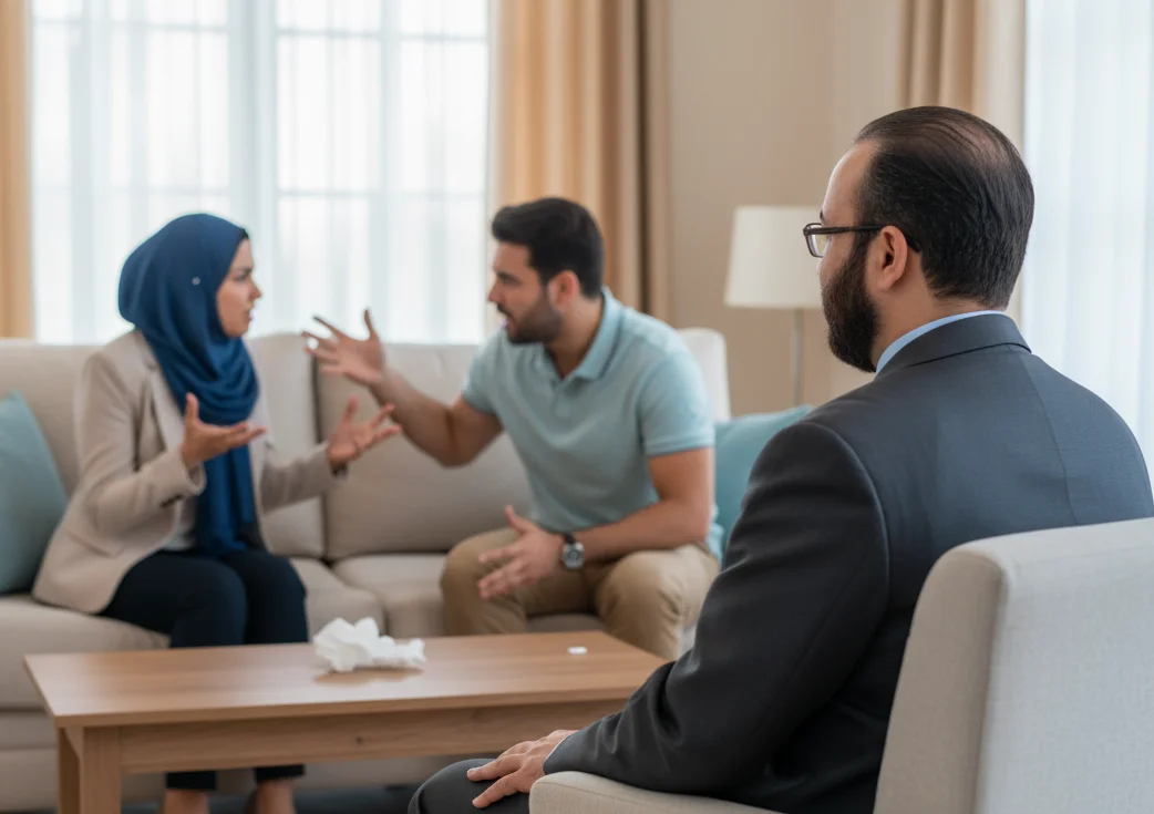 التعامل مع المشكلات الزوجية بمهنية