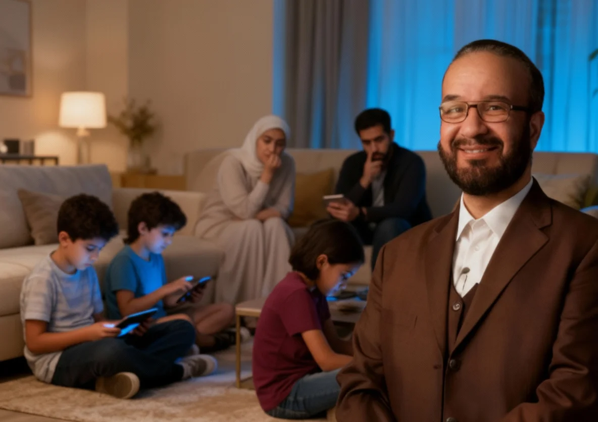 إدمان الأبناء على الأجهزة الإلكترونية